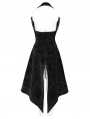 Black Retro Gothic Long Lapel Swallowtail Waistcoat for Women