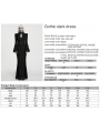 Black Gothic Dark Vintage Fishtail Maxi Dress