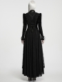 Black Gothic Victorian Vintage Long Velvet Dress