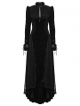Black Gothic Victorian Vintage Long Velvet Dress