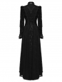 Black Gothic Victorian Vintage Long Velvet Dress