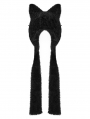 Black Gothic Punk Cat Ear Futuristic Hat