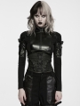 Black Gothic Punk Eyelets Pin Visual Corset Belt