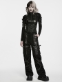 Black Gothic Punk Eyelets Pin Visual Corset Belt
