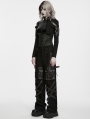 Black Gothic Punk Eyelets Pin Visual Corset Belt