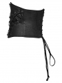 Black Gothic Punk Eyelets Pin Visual Corset Belt