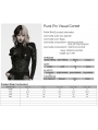 Black Gothic Punk Eyelets Pin Visual Corset Belt