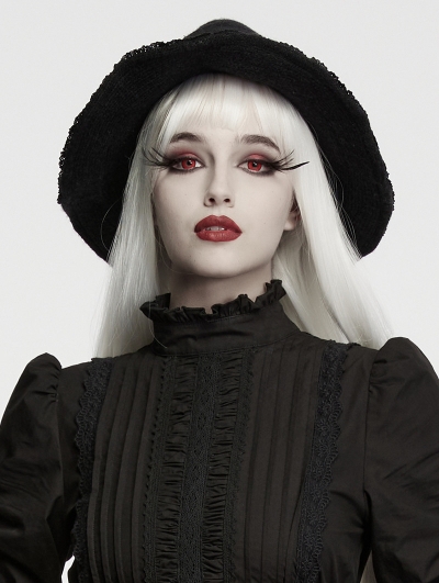 Black Gothic Wizard Knit Beanie Hat