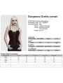 Red and Black Gorgeous Gothic Lace Applique Corset Top for Women