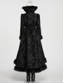 Black Gothic Elegant Vintage Stand Collar Jacket for Women