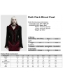 Black Gothic Dark Blood Lace Velvet Coat for Women