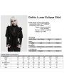 Black Gothic Lunar Eclipse Splicing Velvet Shirt for Women