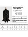 Black Gothic Vintage Court Applique Coat for Women