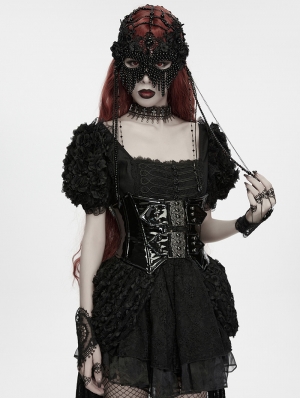 Black Gothic Night Dark Priestess Masque Mask