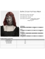 Metal Gothic Cross Full Face Mask