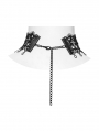 Black Gothic Cathedral Cross Lace Choker