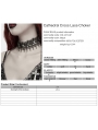 Black Gothic Cathedral Cross Lace Choker