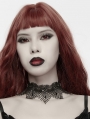 Black Gothic Dark Night Bat Lace Choker