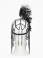 Black Vintage Gothic Feather Masquerade Mask
