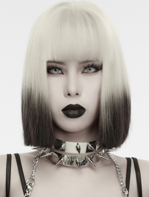 Silver Punk Spike Studded Gothic Choker