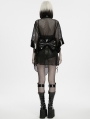 Black Dark Night Gothic Mesh Kimono for Women