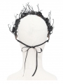 Black Gothic Branch Rose Crown Headdress