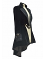 Black Long Sleeves Gothic Swallow Tail Outfit for Women