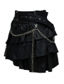 Black Gothic Punk Short Skirt 