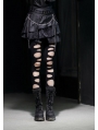 Black Gothic Punk Short Skirt 