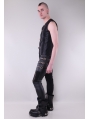 Black Buckle Belt Gothic Pants for Men