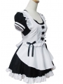 White and Black Sweet French Maid Lolita Dress