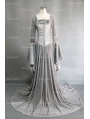 Sliver Velvet Celtic Mediveal Dress