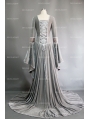 Sliver Velvet Celtic Mediveal Dress
