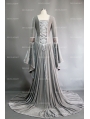 Sliver Velvet Celtic Mediveal Dress