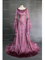 Purple Fantasy Velvet Medieval Gown