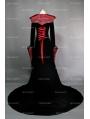 Black and Red Gothic Medieval Vampire Dress
