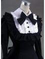 Black and White Classic Gothic Victorian Dress