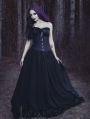 Romantic Black Gothic Corset Prom Party Dress