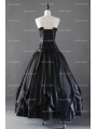 Romantic Black Gothic Corset Prom Party Dress