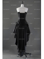 Fashion Black Gothic Corset High-Low Burlesque Prom Party Dress