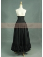 Black High Waist Gothic Skirt