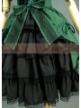 Green and Black Long Sleeves Gothic Lolita Dress