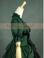 Green and Black Long Sleeves Gothic Lolita Dress