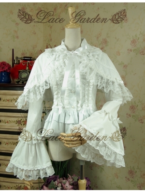 White Sweet Rococo Lolita Blouse for Women