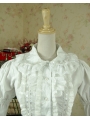 White Sweet Rococo Lolita Blouse for Women