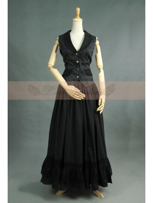 Black Gothic Two Piece Suit