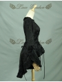 Black High-Low Gothic Blouse for Women