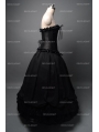 Roamtic Black Gothic Corset Long Prom Party Dress