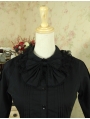 Black Long Sleeves Gothic Lolita Blouse