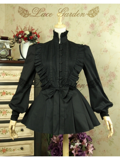 Black Gothic Lolita Blouse for Women